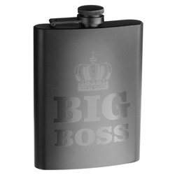 Фляжка BIG BOSS, нержавеющая сталь, 240 мл, 8 oz