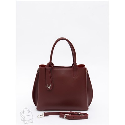 Сумка женская кожаная 1011M wine red  Polina&Eiterou