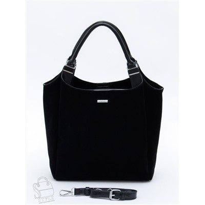 Сумка женская кожаная 9677MSS black Velina Fabbiano-Safenta  в Новосибирске