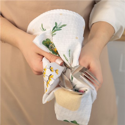 Набор кухонных полотенец Доляна Garden life 35×60 см-7 шт., 100% хлопок
