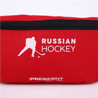 Сумка на пояс «Putin team», 32 x 8 x 15 см, отд на молнии, красная