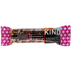 KIND Bars, Батончики Plus, гранат, фисташки, черника + антиоксиданты, 12 батончиков, 1,4 унции (40 г) каждый