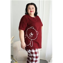 Пижама с брюками больших размеров Мишка НАТАЛИ, 1197421