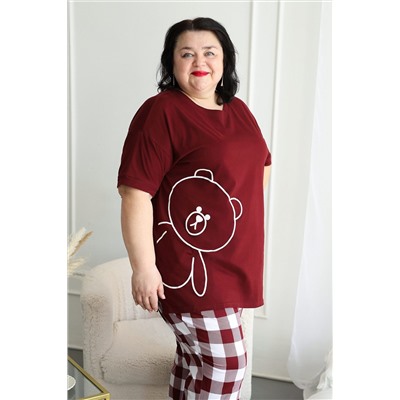 Пижама с брюками больших размеров Мишка НАТАЛИ, 1197421