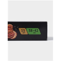 Бумага для выпечки силиконизированная Gurmanoff, 38×42 см, 15 листов, пергамент, белая