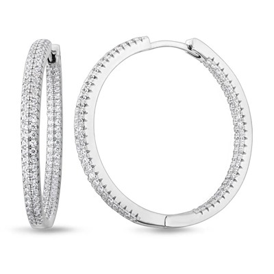 Серьги из серебра куб.циркон., МЦВ2019
