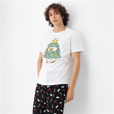 Пижама мужская KAFTAN «С НГ короч», размер 52