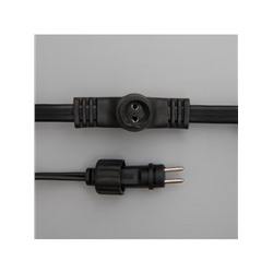 Гирлянда «Занавес» 2×9 м, IP44, УМС, тёмная нить, 1800 LED, свечение синее, 220 В