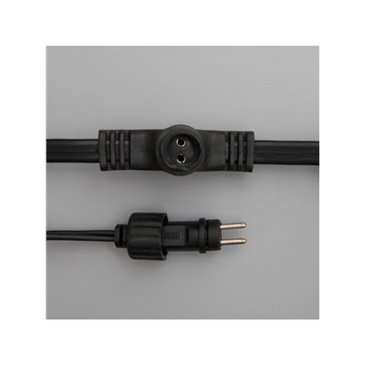 Гирлянда «Занавес» 2×9 м, IP44, УМС, тёмная нить, 1800 LED, свечение синее, 220 В