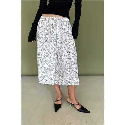 Юбка  PUFF097/01/Белый, черный