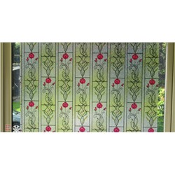 Витражная самоклеющаяся пленка Film c тиснением P005-1,  2х0,60 м