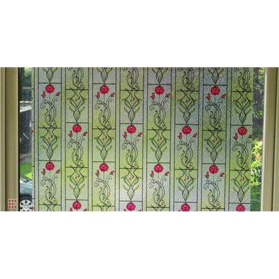 Витражная самоклеющаяся пленка Film c тиснением P005-1,  2х0,60 м