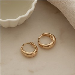 Серьги конго ювелирная бижутерия коллекция "Xuping" покрытие позолота, арт.101.319