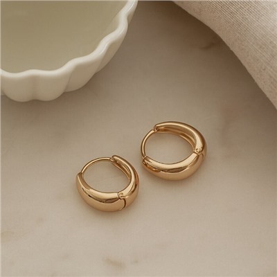 Серьги конго ювелирная бижутерия коллекция "Xuping" покрытие позолота, арт.101.319