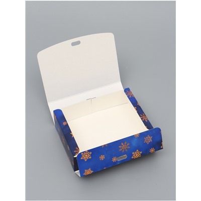 Коробка подарочная новогодняя складная, упаковка «С Новым годом», 16×12×5 см