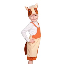 Карнавальный костюм «Коник»: полукомбинезон, шапочка, 3-6 лет, рост 98-116 см