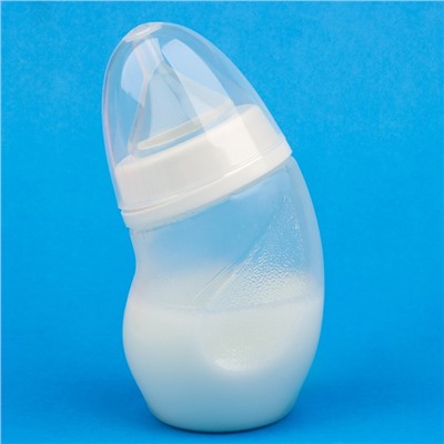 Набор для вскармливания животных DIIL, бутылочка 180 мл, 2 соски и ёршик, микс цветов