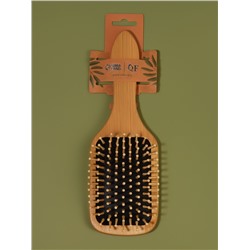 Расчёска массажная BAMBOO, бамбуковая, прямоугольная, 24×8 см