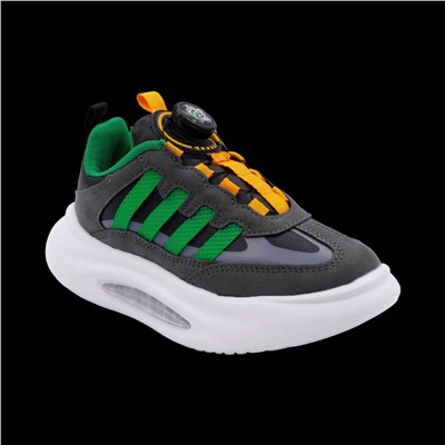 Кроссовки А7228-3 серо зеленые