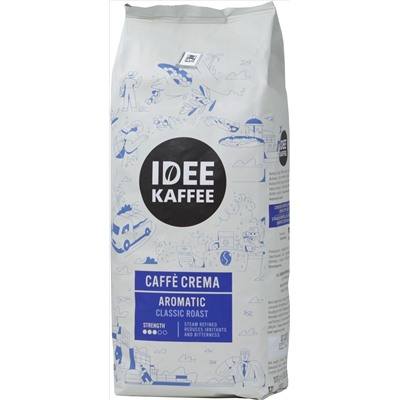 IDEE KAFFEE. Cafe Crema (зерновой) 1 кг. мягкая упаковка