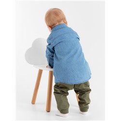 Рубашка джинсовая Крошка Я, рост 74-80 см, голубая