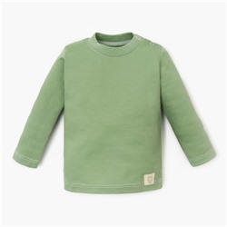 Лонгслив Крошка Я BASIC LINE, рост 62-68 см, зелёный