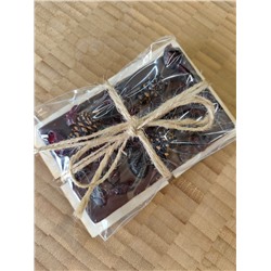 Плитка темного шоколада с Клюквой и Сосновой шишкой / 50 гр / ТМ Сладкий аромат