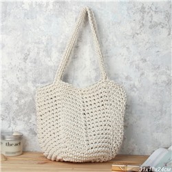 Сумка шоппер 30x26 / DW-04 /уп 50/белая