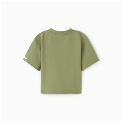 Футболка детская KAFTAN, размер 36 (134-140 см), хаки