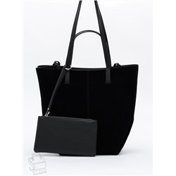 Сумка женская кожаная 2403YF black Polina&Eiterou