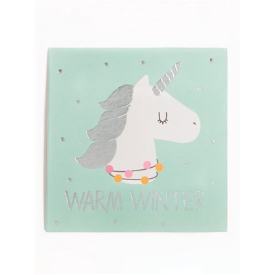 Новогодний подарочный набор термос и носки 3 пары KAFTAN «Единорог», размер 36-39