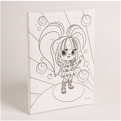 Картина по номерам для детей «Сладкая девчонка», 21×15 см