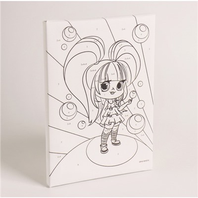 Картина по номерам для детей «Сладкая девчонка», 21×15 см