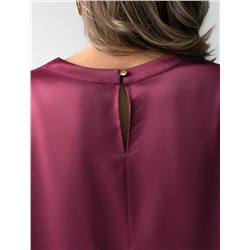 Блузка свободная из струящегося плотного сатина