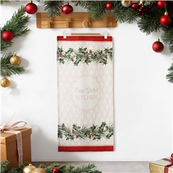 Полотенце Этель «Christmas wreath» 40×73 см, 100% хлопок, саржа 190 г/м²