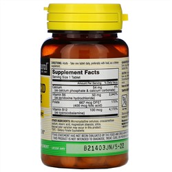 Mason Natural, Фолиевая кислота, B6 и B12, 90 таблеток
