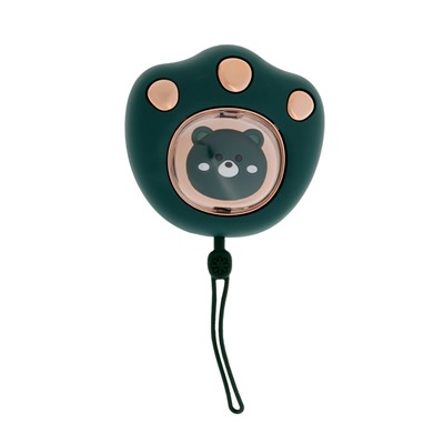 Электрическая портативная грелка для рук, 5 Вт, АКБ, 800 мАч, до 55 °С, USB, зелёная