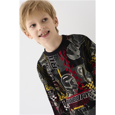 Комплект трикотажный для мальчиков: фуфайка (футболка), шорты PLAYTODAY, 1239868