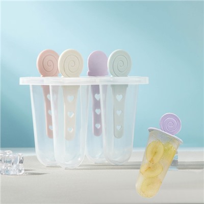 Форма для мороженого «Сладости», 12×11.5×12 см, 4 ячейки, МИКС