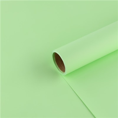 Плёнка для цветов упаковочная матовая «Свежая мята», 0.5×8 м
