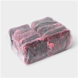 Губки для посуды Доляна, 10 шт., с мылом, ультратонкое металлическое волокно, квадратные, аромат роз