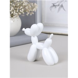 Статуэтка Собака 9х4х10 см / DG-003W /уп 18/белая