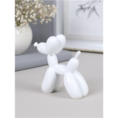 Статуэтка Собака 9х4х10 см / DG-003W /уп 18/белая