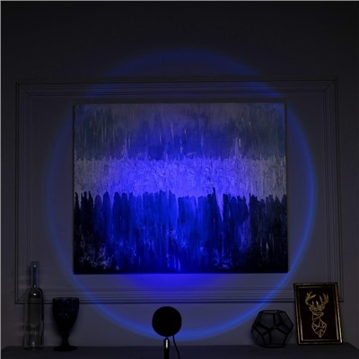 Световой прибор «Закат», 5 картриджей, регулировка высоты, 5 В, свечение мульти (RGB)