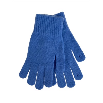 Женские  демисезонные перчатки из ангоры, цвет голубой