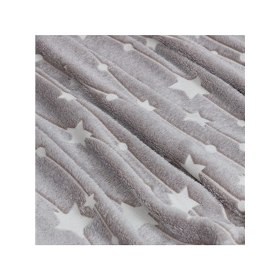 Плед светящийся в темноте Этель «Звездное небо» 200×220 см, корал-флис