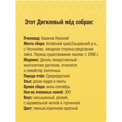 Мёд дягилевый "Русский стиль" 230 гр