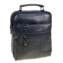 Сумка мужская из натуральной кожи, цвет черный