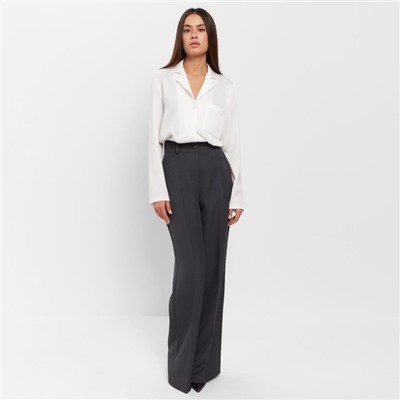 Блуза женская шелковая MIST: Classic Collection, размер 50, цвет экрю