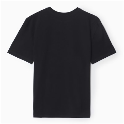 Футболка женская, чёрная, размер ONE SIZE (42-46)